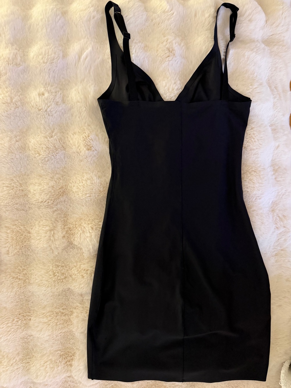 SKIMS Black Slim Slip Dress with Adjustable Straps